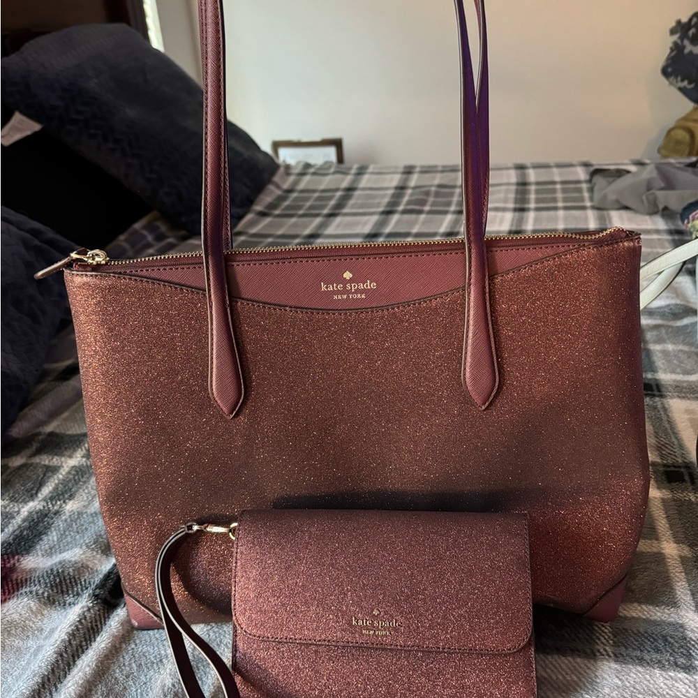 Kate spade purse and wallet set